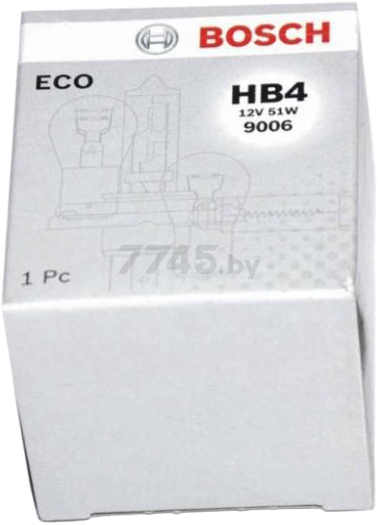 Лампа галогенная автомобильная BOSCH Eco HB4 (1987302808) - Фото 2
