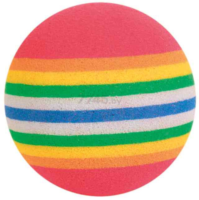 Игрушка для кошек TRIXIE Радужный мячик из пены d 4 см 4 штуки (4097) - Фото 2