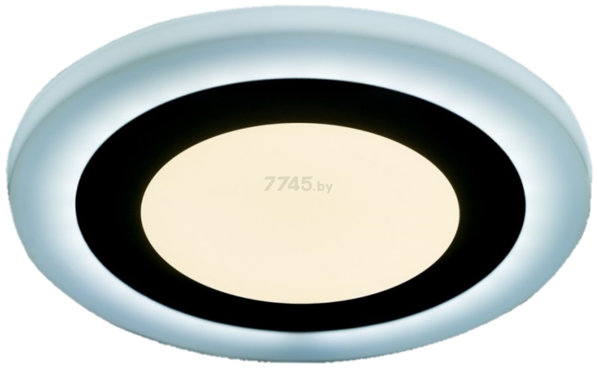 Светильник встраиваемый светодиодный 12+4 Вт 4000K TRUENERGY Color Круг с белой подсветкой (10219)