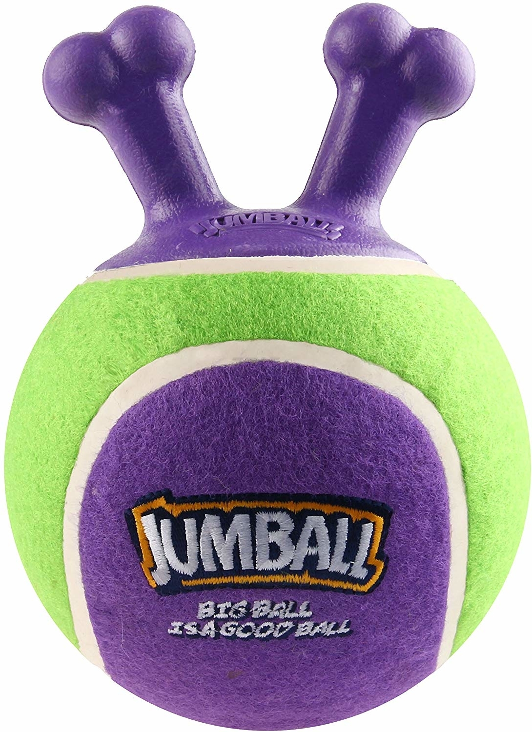 Игрушка для собак GIGWI Jumball Теннисный мяч с захватом 18 см зеленый (75363-1)