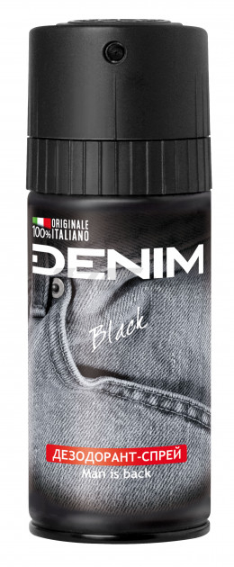 Дезодорант аэрозольный DENIM Black 150 мл (8008970004242)