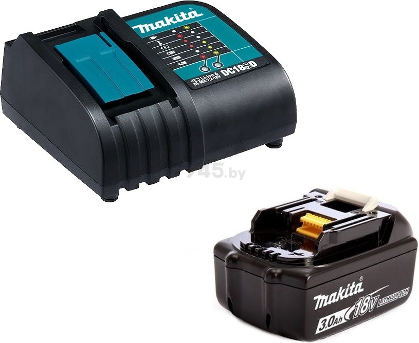 Комплект аккумулятор 18 В 3 Ач BL1830B и зарядное устройство DC18SD MAKITA (191A23-6)