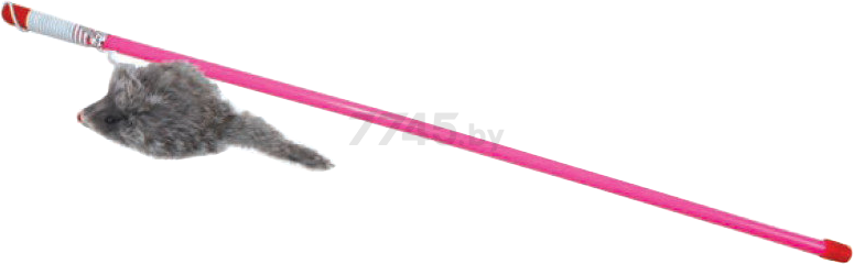 Игрушка для кошек TRIOL Удочка-дразнилка Серая мышка B005 50 см (22121002)