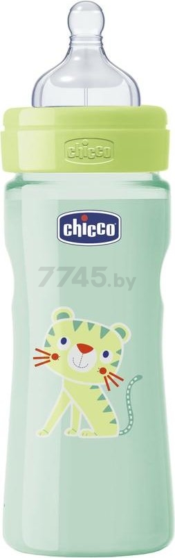 Бутылочка для кормления CHICCO Well-Being Унисекс Тигренок от 2 мес 250 мл (00020623330000) - Фото 2