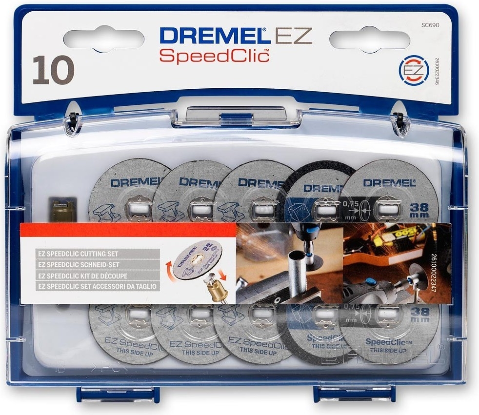 Набор дисков отрезных для гравера 38 мм DREMEL SС 690 11 предметов (2615S690JA)