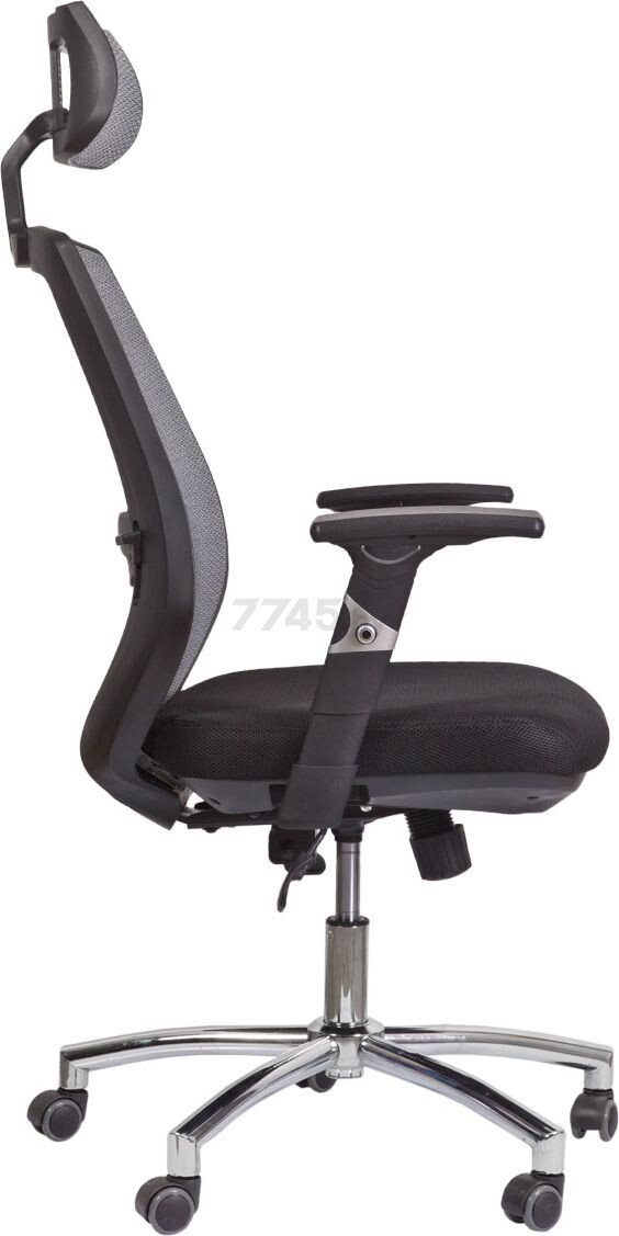 Кресло компьютерное AKSHOME Spirit серый/черный (55066) - Фото 4