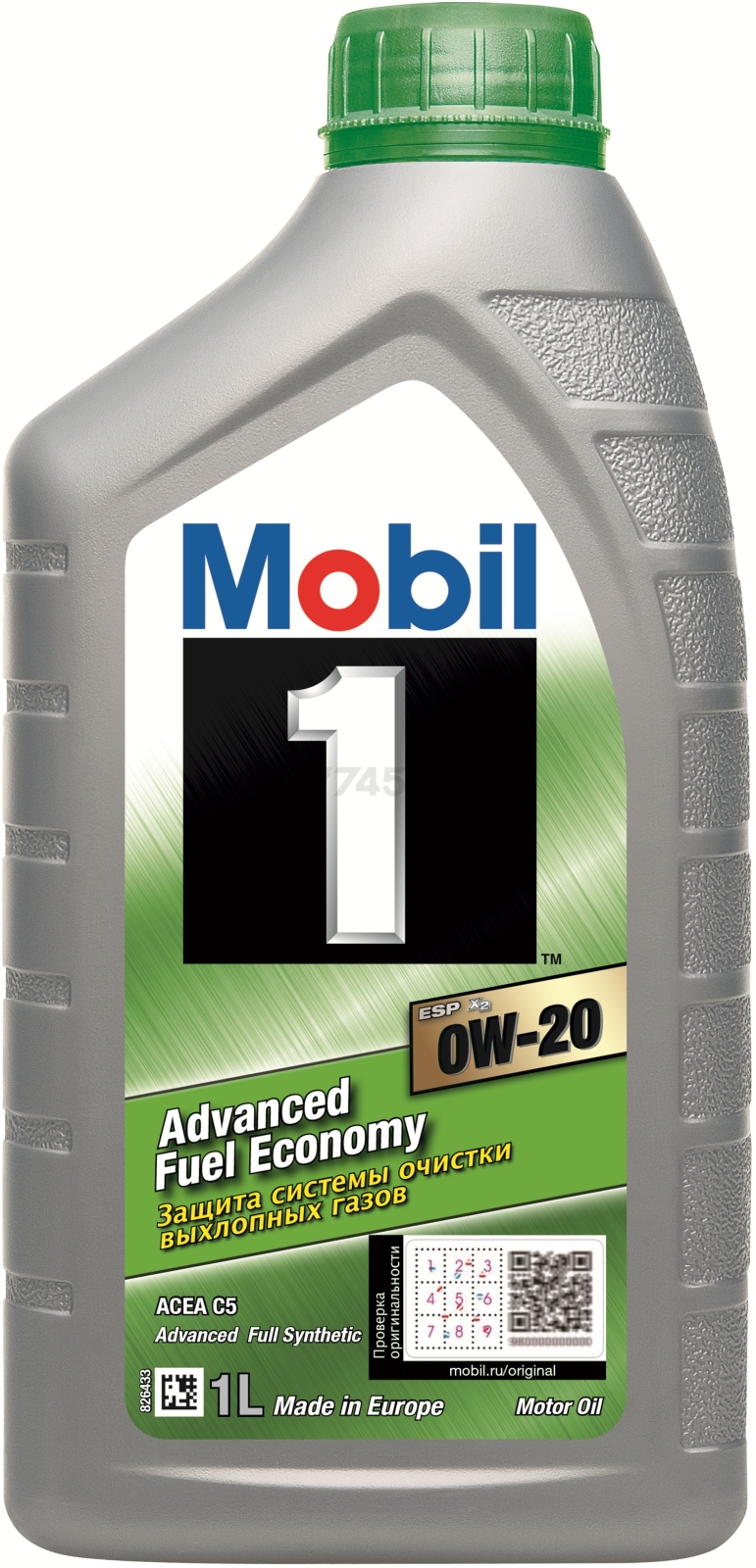 Моторное масло 0W20 синтетическое MOBIL 1 ESP X2 1 л (153790)