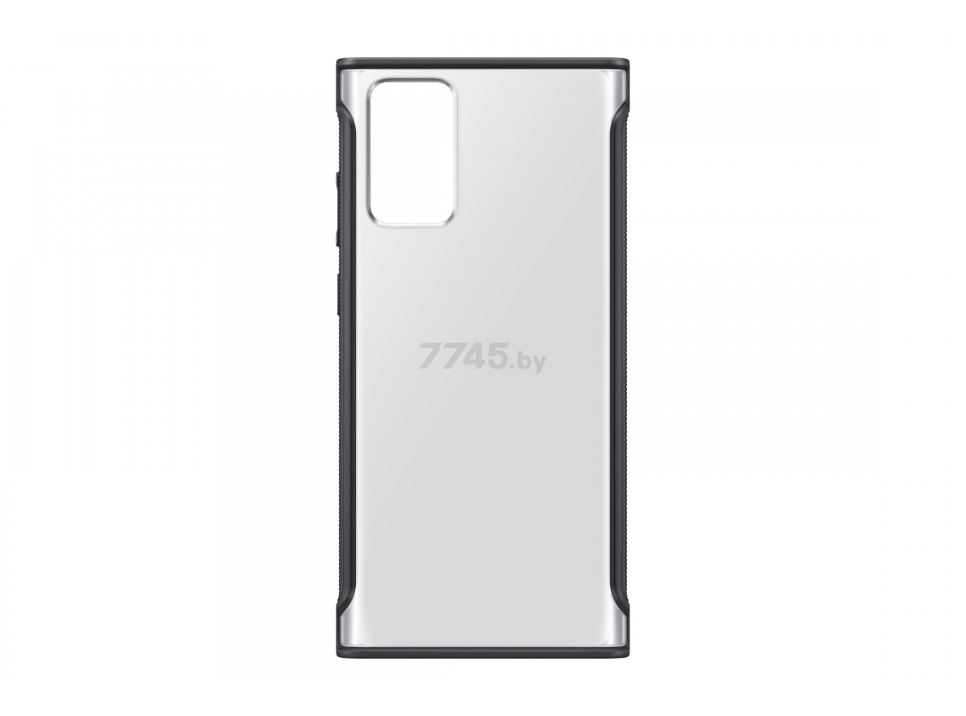 Чехол Samsung Clear Protective Cover для Note20 прозрачный с черной рамкой (EF-GN980CBEGRU) - Фото 2