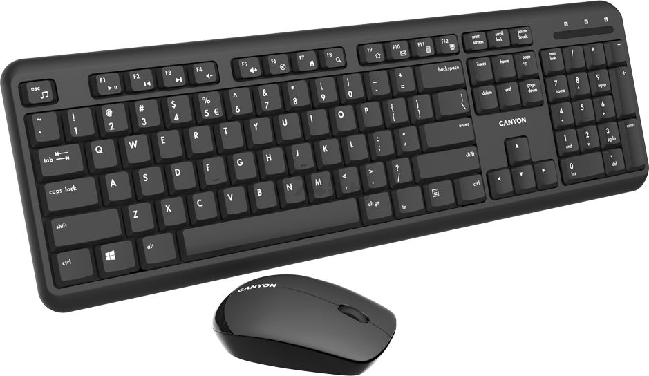 Комплект беспроводной клавиатура и мышь CANYON CNS-HSETW02-RU - Фото 2