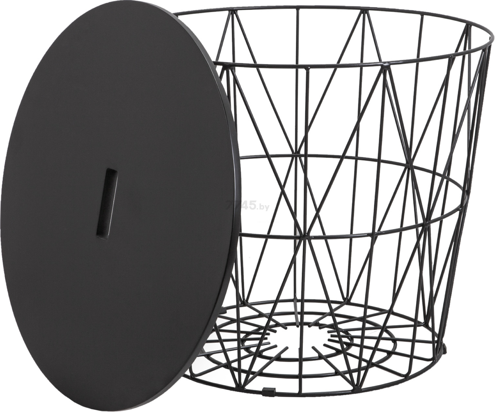 Стол журнальный AKSHOME Jumbo черный/черный 48х48x43 см (66918) - Фото 2