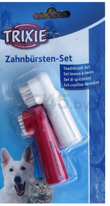 Набор зубных щеток-напальчников для животных TRIXIE 6 см 2 штуки (2550) - Фото 4