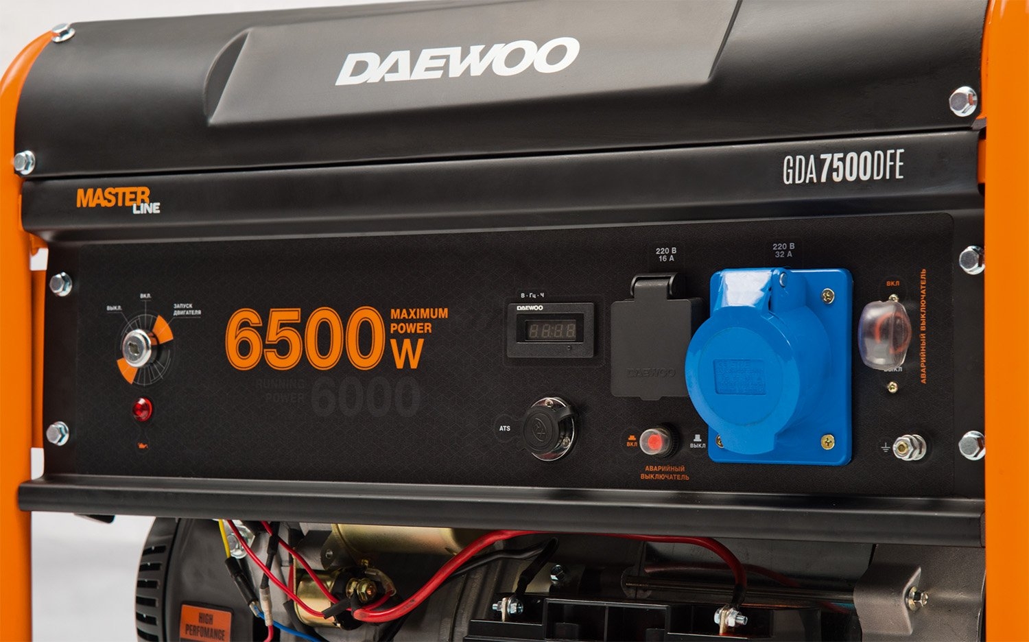 Генератор бензиновый DAEWOO POWER GDA 7500 DFE - Фото 4