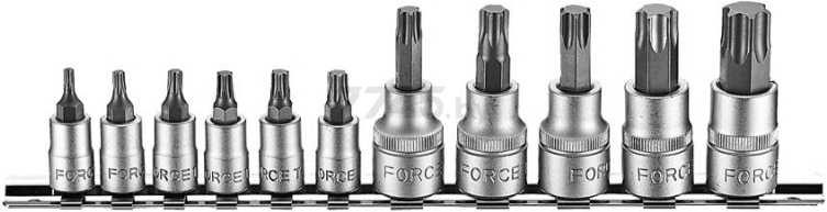 Набор бит 1/4", 3/8" 11 предметов FORCE (2112I)