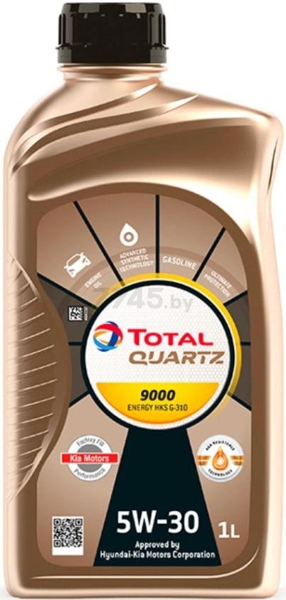Моторное масло 5W30 синтетическое TOTAL Quartz 9000 Energy HKS 1 л (213799)