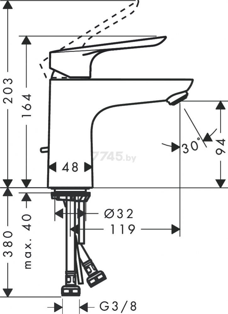 Набор смесителей HANSGROHE Logis E (71178000+71610000+26532400) - Фото 2