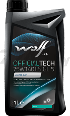 Масло трансмиссионное 75W140 полусинтетическое WOLF OfficialTech LS 5 1 л (2307/1)