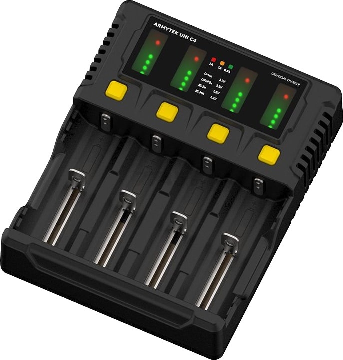 Зарядное устройство для аккумулятора универсальное ARMYTEK Uni C4 Plug Type C (A04501C) - Фото 7