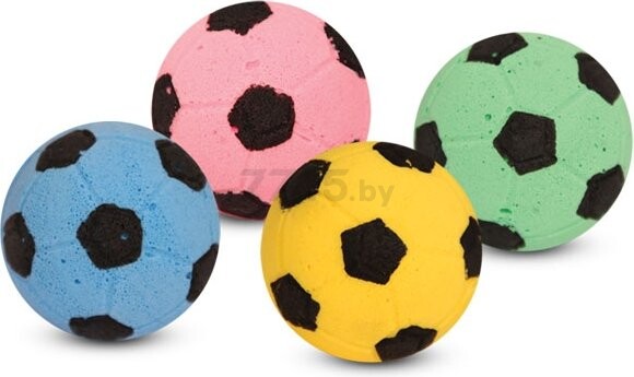Игрушка для кошек TRIOL Мяч футбольный 01 d 4 cм 25 штук (22131014) - Фото 2