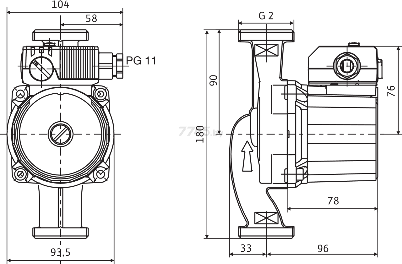 Насос циркуляционный WILO Star-RS 30/6-Rus (4119791) - Фото 2