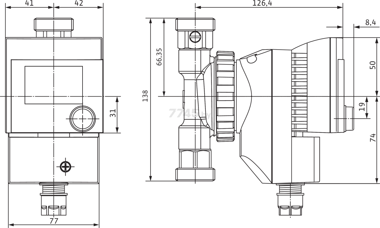 Насос циркуляционный WILO Star-Z 15 TT (4110919) - Фото 2