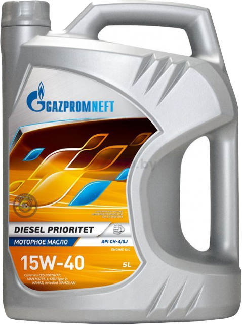 Моторное масло 15W40 минеральное ГАЗПРОМНЕФТЬ Diesel Prioritet 5 л (2389901346)