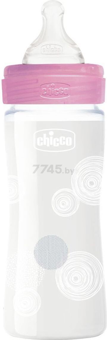 Бутылочка для кормления CHICCO Well-Being Glass Girl от 0 мес 240 мл (00028721100000) - Фото 2