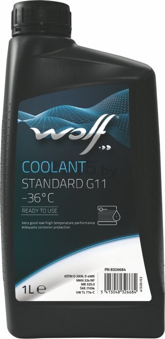 Антифриз G11 синий WOLF Coolant Standard 1 л (50100/1)