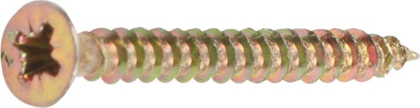 Шуруп универсальный 3х20 мм желтый цинк STARFIX полная резьба 5 кг (SMV1-15400-5) - Фото 2