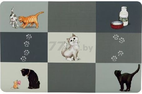 Коврик под миску TRIXIE Patchwork Cat Place 44х28 см (24579)