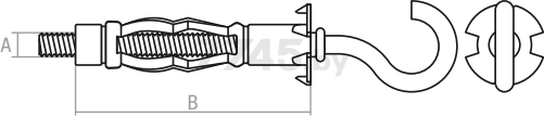 Дюбель металлический С-образный для пустотелых конструкций 11хМ5х52 мм STARFIX (SMP-92580-1) - Фото 2