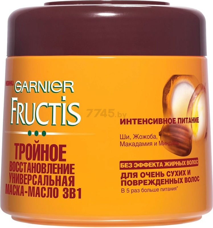 Маска-масло FRUCTIS 3 в 1 Тройное восстановление 300 мл (0361067018)