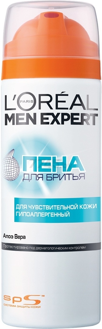 Пена для бритья L'OREAL PARIS Men Expert Для чувствительной кожи 200 мл (0361150001)