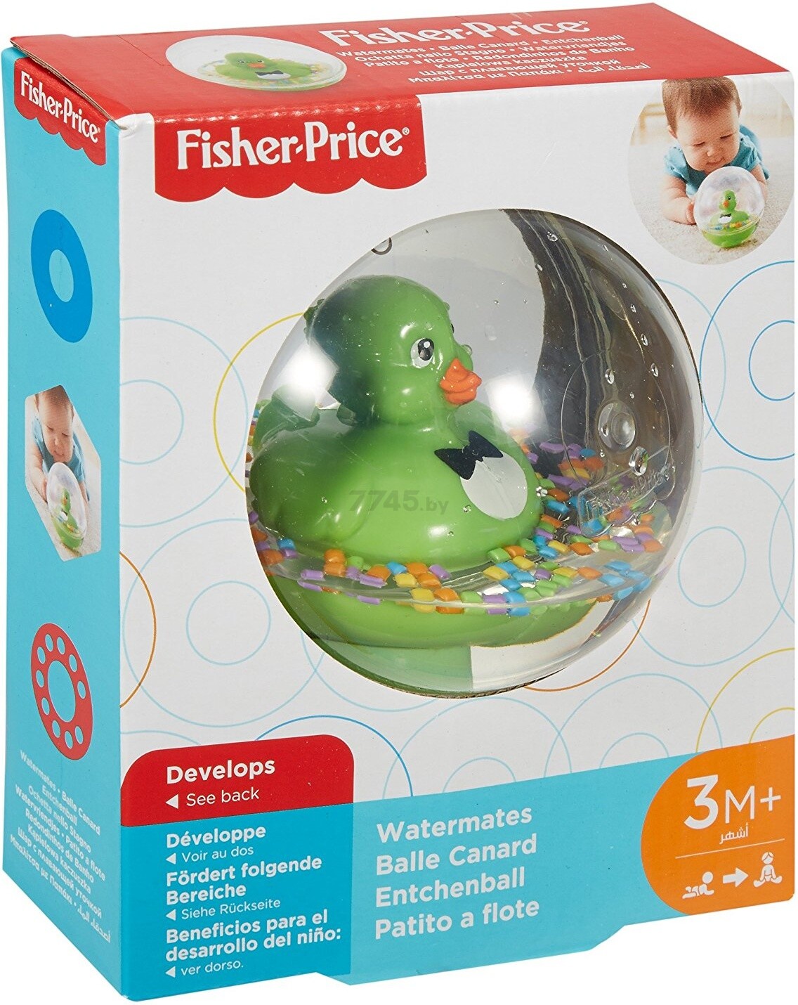 Игрушка для купания FISHER-PRICE Веселая уточка (DVH21/DVH73) - Фото 6