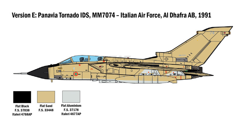 Сборная модель ITALERI Истребитель Tornado GR1/IDS 1:48 (2783) - Фото 7