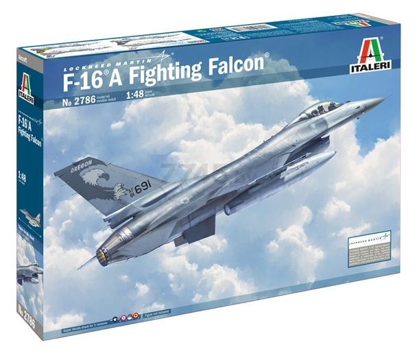Сборная модель ITALERI Американский истребитель F-16A Fighting Falcon 1:48 (2786)