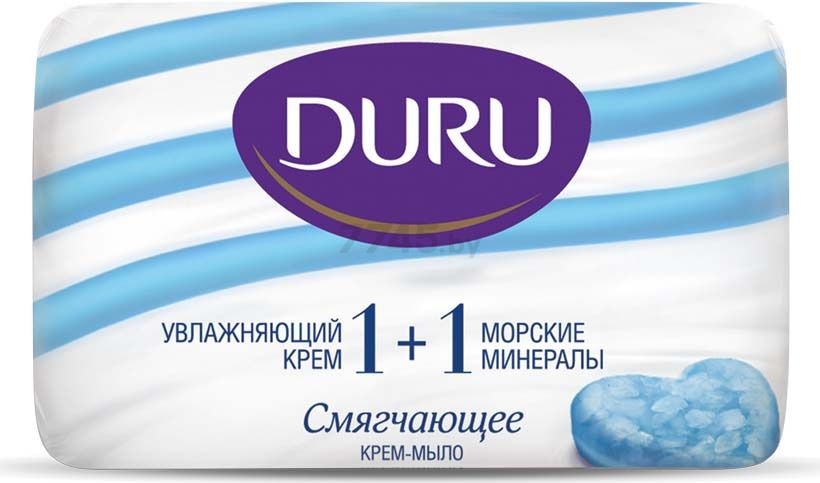 Крем-мыло туалетное DURU 1+1 Увлажняющий крем & Морские минералы 80 г (9261110075)