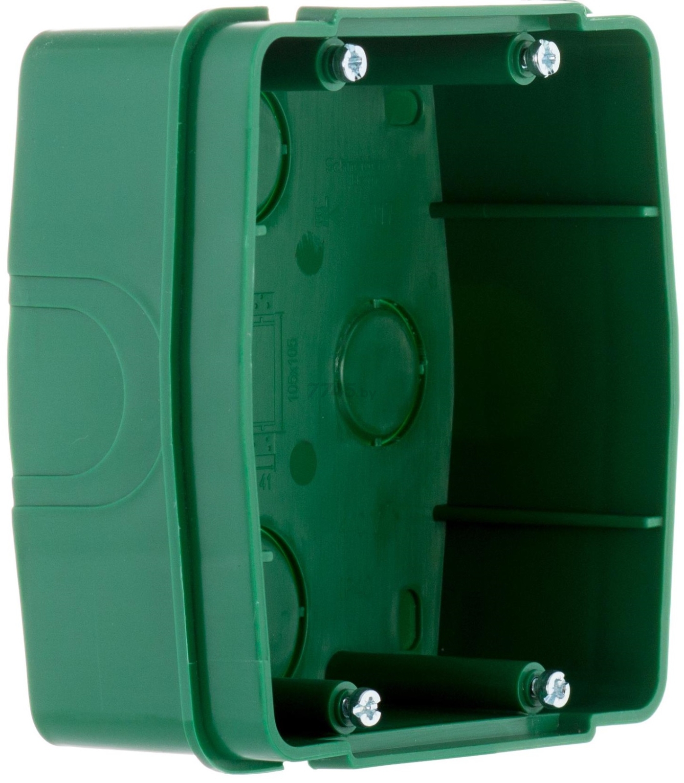 Коробка монтажная для силовых розеток 100х100х40 мм SYSTEME ELECTRIC Blanca зеленый (BLNMK000001) - Фото 3