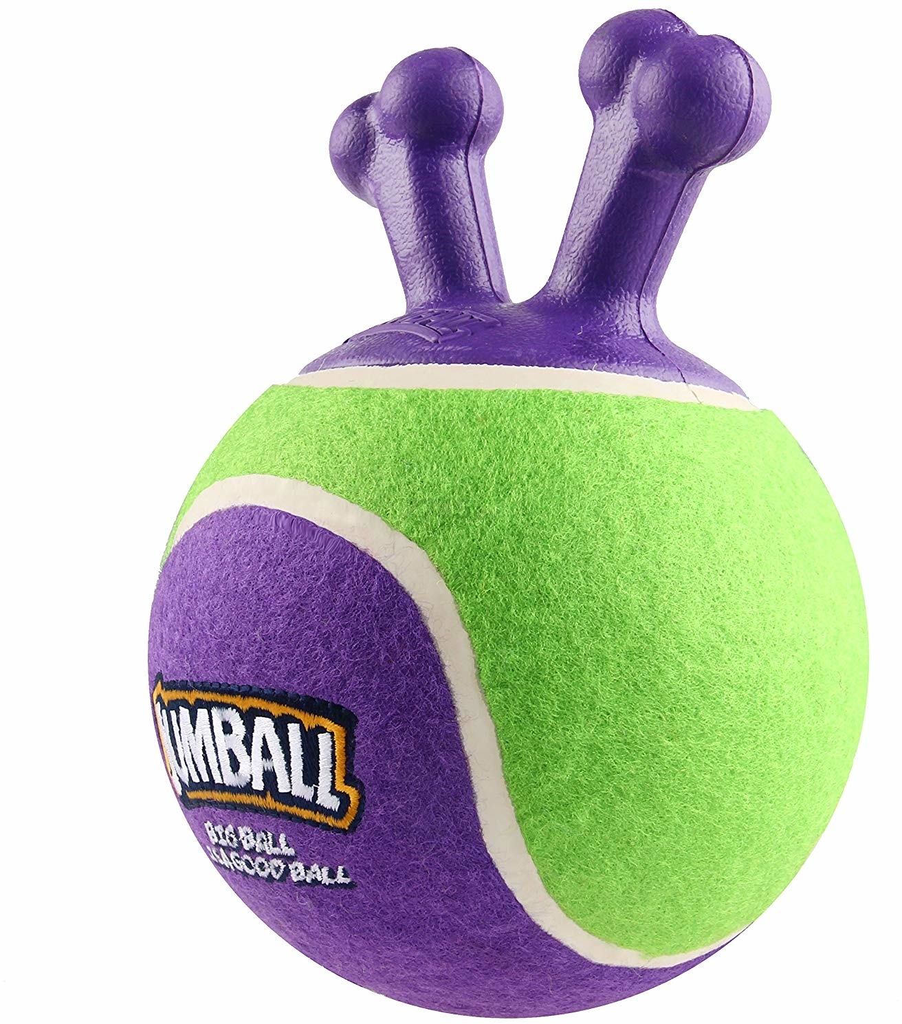 Игрушка для собак GIGWI Jumball Теннисный мяч с захватом 18 см зеленый (75363-1) - Фото 2