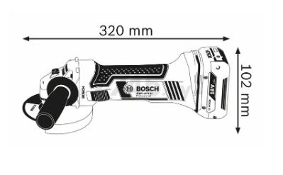 Шлифмашина угловая аккумуляторная BOSCH GWS 18 V-LI Professional (0615990L6G) - Фото 3