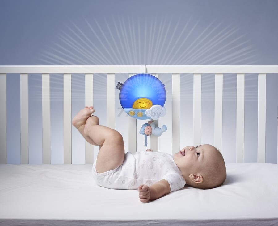 Ночник-проектор детский CHICCO Звездный подвесной голубой (6992200000) - Фото 2