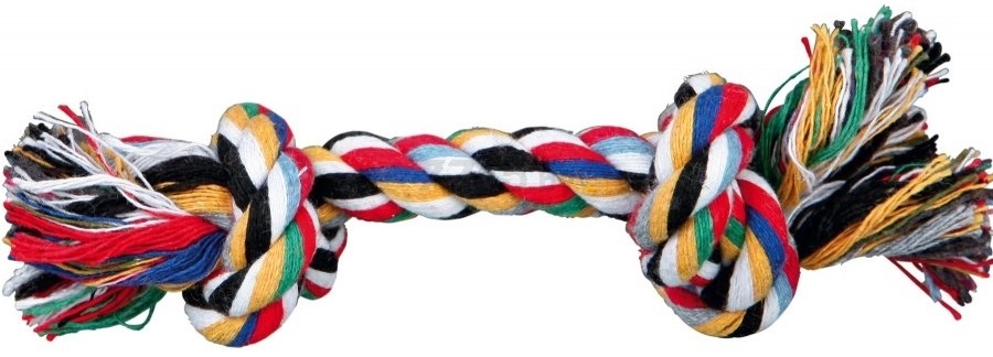 Игрушка для собак ТRIXIE Dentafun Веревка разноцветная 2 узла 20 см (3271)
