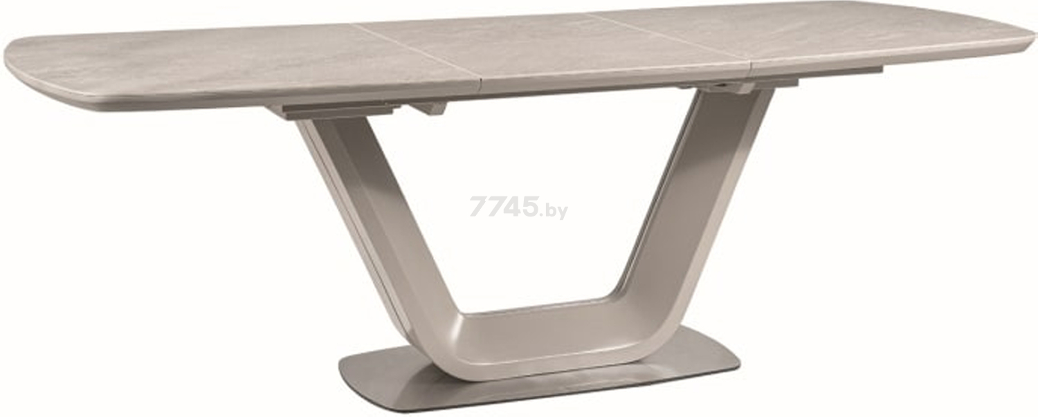 Стол кухонный SIGNAL Armani Ceramic серый матовый 160-220х90х76 см (ARMANISZ160) - Фото 3