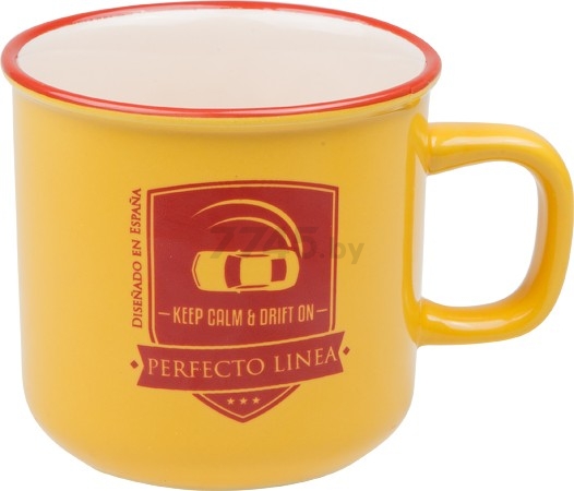 Кружка керамическая PERFECTO LINEA Дрифт желтая 450 мл (30-145126)