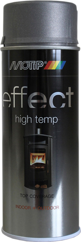 Краска аэрозольная термостойкая MOTIP Deco Effect Heat Resistant темный антрацит 400 мл (302403)