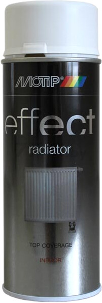 Краска аэрозольная для радиатора MOTIP Deco Effect Radiator белый матовый 400 мл (302702)