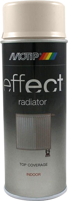 Краска аэрозольная для радиатора MOTIP Deco Effect Radiator пергамон глянцевый 400 мл (302704)
