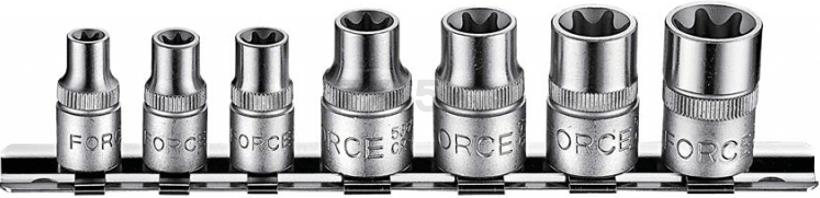 Набор головок 3/8", 1/4" 7 предметов FORCE (3074)