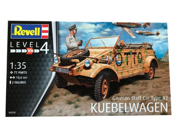 Сборная модель REVELL Немецкий автомобиль повышенной проходимости Kubelwagen Type 82 1:35 (3253) - Фото 4