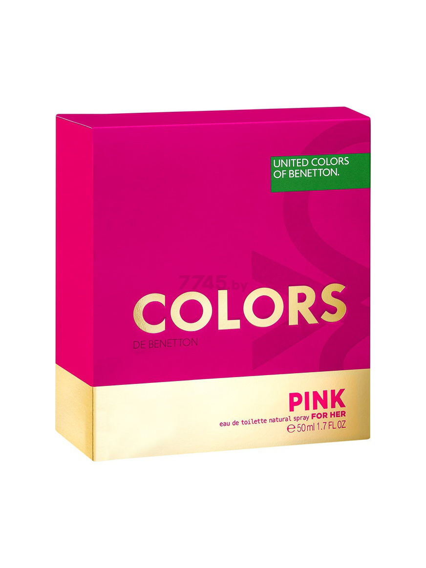 Туалетная вода женская BENETTON Colors Pink 50 мл (4100344746) - Фото 2