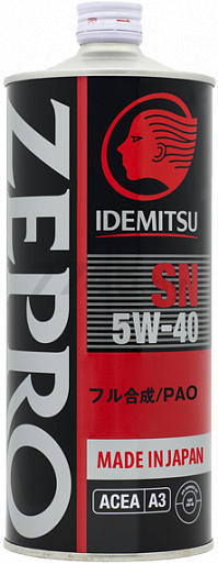 Моторное масло 5W40 синтетическое IDEMITSU Zerpo Racing SN 1 л (3585054)